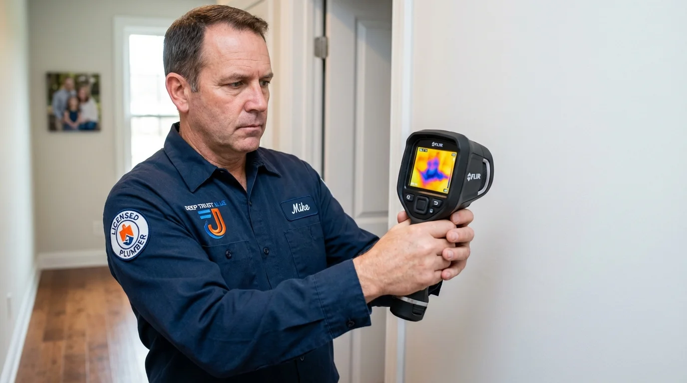 Thermal imaging leak detection by Johns Plumbing LLC in Arlington